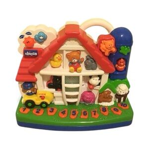 Chicco Interactive Bilingual English Spanish Music Lights Farm Animal Sounds Toy